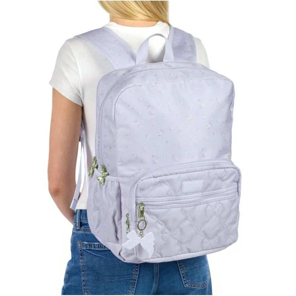 LoveShackFancy x Target Backpack Blue Ditsy Floral Bag Blue Everblooming Rosette